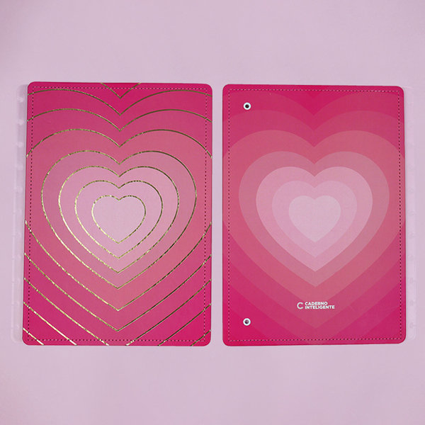 Portada y contraportada para Cuaderno Inteligente Golden Love