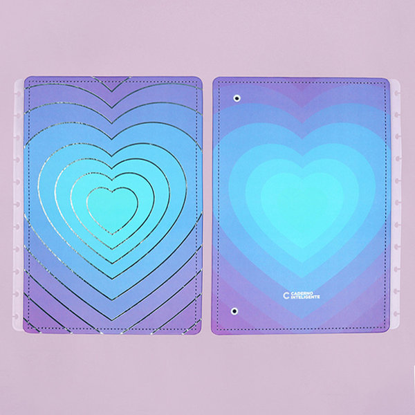 Portada y contraportada para Cuaderno Inteligente Silver Love