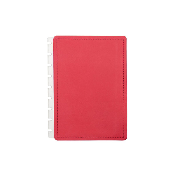 Simulador planner/bullet journal portada rojo cereza