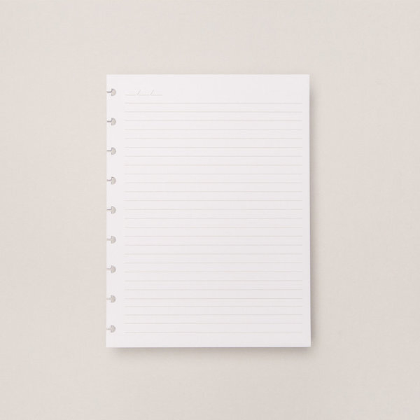 Hojas rayadas blancas Medianas 120g para Cuaderno Inteligente