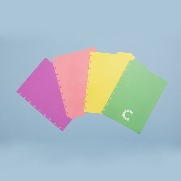 Separadores pastel Medianos para Cuaderno Inteligente